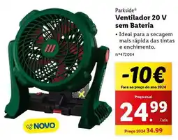 Lidl A+ - ventilador 20 v sem bateria promoção