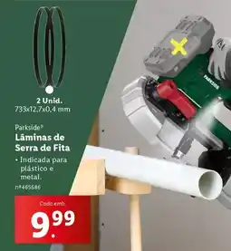 Lidl Parkside - laminas de serra de fita promoção