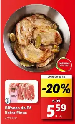 Lidl Portugal - bifanas da pa extra finas promoção