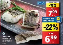 Lidl com - posta de bacalhau individual promoção