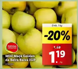 Lidl Portugal - mini maçã golden da beira baixa igp promoção