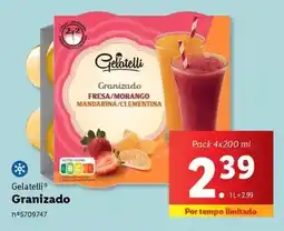 Lidl Gelatelli - granizado promoção