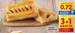 Lidl A+ - folhado de salsicha promoção