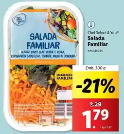 Lidl Chef select - salada familiar promoção