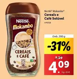 Lidl Cereais e cafe soluvel promoção