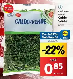 Lidl Chef select - caldo verde promoção