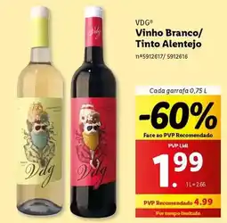 Lidl Alentejo - vinho branco/ tinto promoção