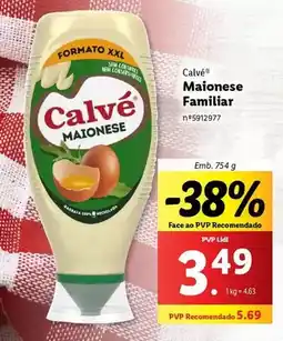Lidl Calvé - maionese familiar promoção
