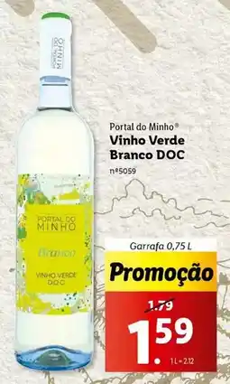 Lidl Vinho verde branco doc promoção