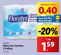 Lidl A+ - rolos de cozinha 2 folhas promoção