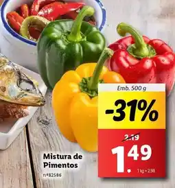 Lidl Mistura de pimentos promoção