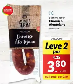 Lidl Portugal - chouriço alentejano promoção