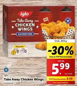 Lidl Iglo - take away chicken wings promoção