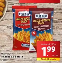 Lidl Mcennedy - snacks de batata promoção
