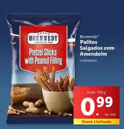Lidl Mcennedy - palitos salgados com amendoim promoção