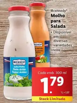 Lidl Mcennedy - molho para salada promoção