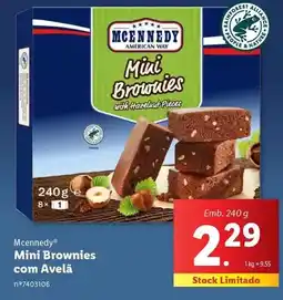 Lidl Mcennedy - mini brownies com avelã promoção