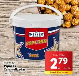 Lidl Mcennedy - pipocas caramelizadas promoção