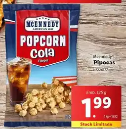 Lidl Mcennedy - pipocas promoção