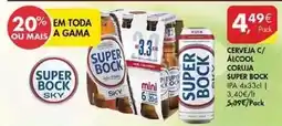 Pingo Doce Super bock - cerveja c/ álcool coruja promoção