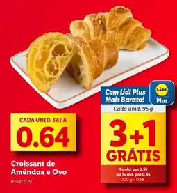 Lidl com - croissant de amêndoa e ovo promoção