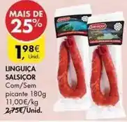 Pingo Doce Linguiça promoção