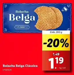 Lidl Bolacha belga clássica promoção