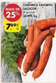 Pingo Doce A+ - chouriço favorito promoção