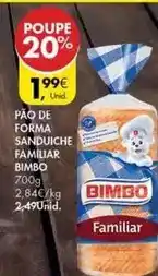 Pingo Doce Forma+ - pao de forma sanduiche familiar promoção