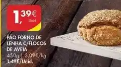 Pingo Doce Pao forno de lenha c/flocos de aveia promoção