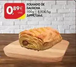 Pingo Doce Folhado de salsicha promoção