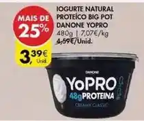 Pingo Doce Danone - iogurte natural proteico big pot yopro promoção
