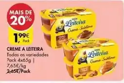 Pingo Doce As - creme a leiteira promoção