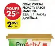 Pingo Doce Proactiv - creme vegetal proactiv sabor promoção