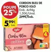 Pingo Doce Iglo - cordon bleu de porco promoção