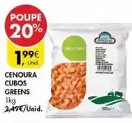 Pingo Doce Cenoura cubos greens promoção