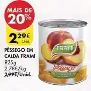 Pingo Doce Pêssego em calda promoção