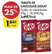 Pingo Doce As - tablete de chocolate promoção