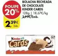 Pingo Doce Kinder - bolacha recheada de chocolate promoção