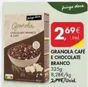 Pingo Doce Pingo doce - granola café e chocolate branco promoção