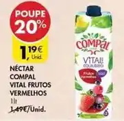Pingo Doce Compal - néctar vital frutos vermelhos promoção