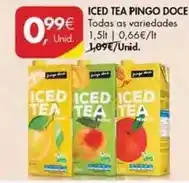 Pingo Doce Pingo doce - iced tea promoção