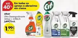 Pingo Doce Cif - spray ultra desengordurante promoção