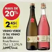 Pingo Doce O tal vinho da lixa - vinho verde o tal vinho da lixa promoção