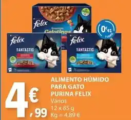 E.Leclerc Purina - alimento humido para gato felix promoção