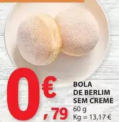 E.Leclerc Bola de berlim sem creme promoção