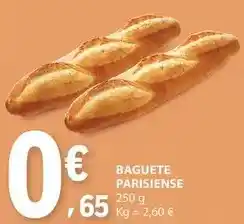 E.Leclerc Baguete parisienne promoção