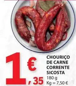 E.Leclerc Chouriço de carne corrente promoção