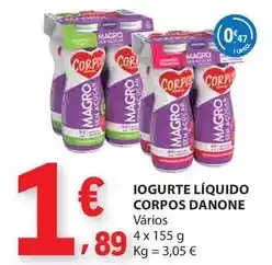 E.Leclerc Danone - iogurte liquido corpos promoção