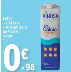 E.Leclerc Mimosa - leite + calcio + vitamina d promoção